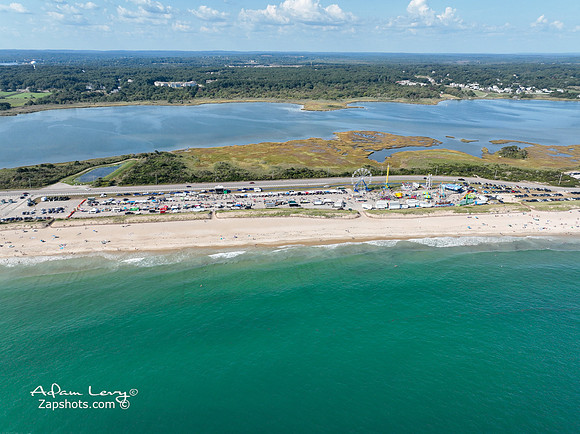 MISQUAMICUT BEACH DRONE SHOT